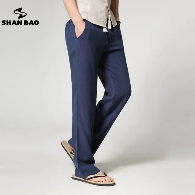 Aliexpress.com : Buy SHAN BAO brand men's thin section loose straight ...