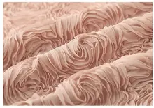 20yards Nude Pink Chiffon Rosette Fabrics Newborn Baby Photography Backdrop Prop Blanket Wedding Dress Gown Bridal Lace Fabric