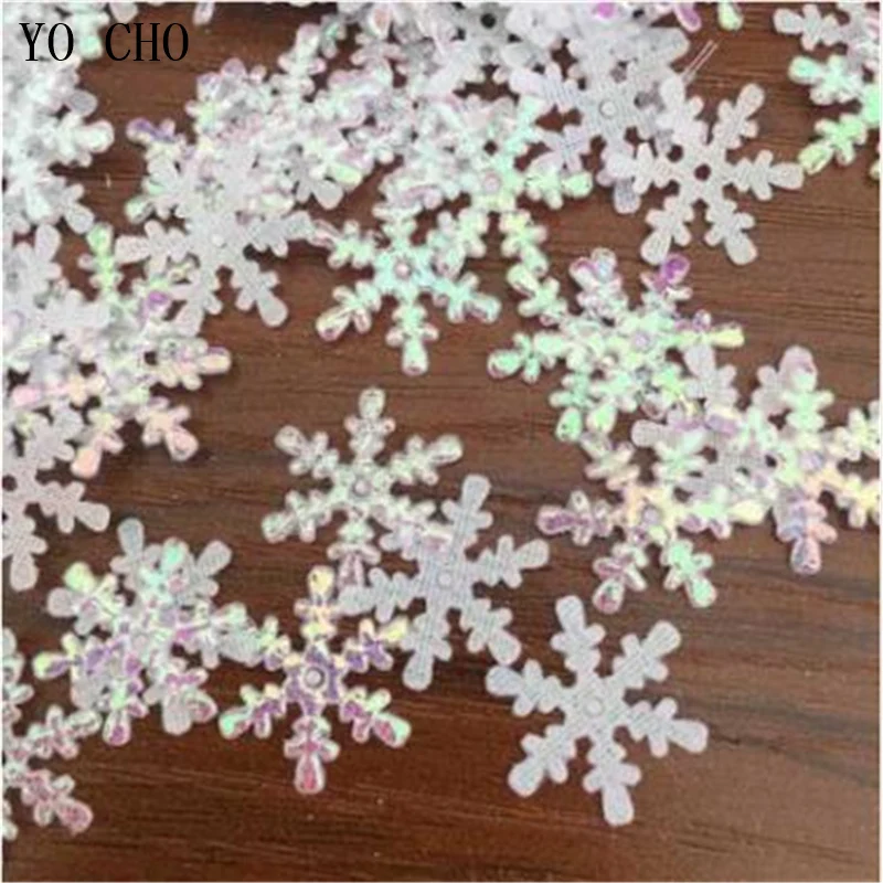 300Pcs/Lot Snowflake Window Sticker Wedding Chrismas Decoration Craft DIY Ornament Winter Home Garden Decor Xmas Tree Decoration