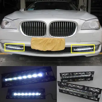 

A Pair White Daytime Running Lights DRL LED Fog Lamp for BMW 7 Series 2009-2012