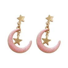 10 пара/лот ювелирные изделия Сейлор Мун Сердце Ключ асимметричные серьги