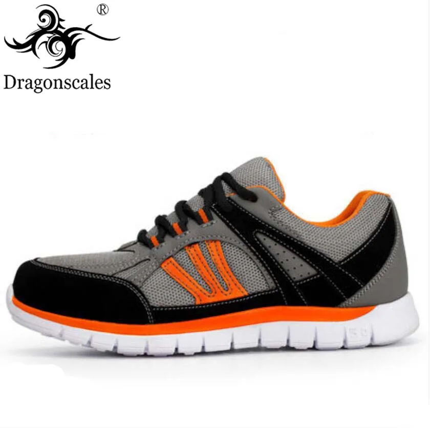 

New men's steel toe cap safety shoes work boots wear shoes breathable lightweight non-slip anti-piercing protective shoes