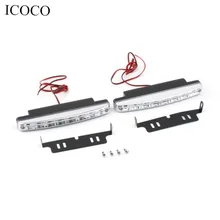 Super White 12V 8 LEDs Auto Car Daytime Running Lights 6000K Fog Lamps Car Driving Light Lamp High Quality Hot hot Super White 12V 8 LEDs Auto Car Daytime Running Lights 6000K Fog Lamps Car Driving Light Lamp High Quality Hot hot