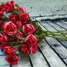 5 шт. искусственная Роза ручной работы свадебное оформление букета подарок на день Святого Валентина вечерние декорация рукоделие хобби