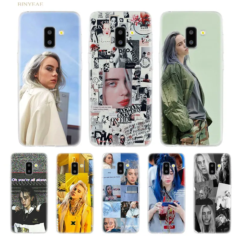 

Fishion Billie Eilish Phone Case for Samsung galaxy J4 J6 Plus J8 J7 2018 J5 J3 2017 EU Prime TPU Silicone Cover Coque shell Hot