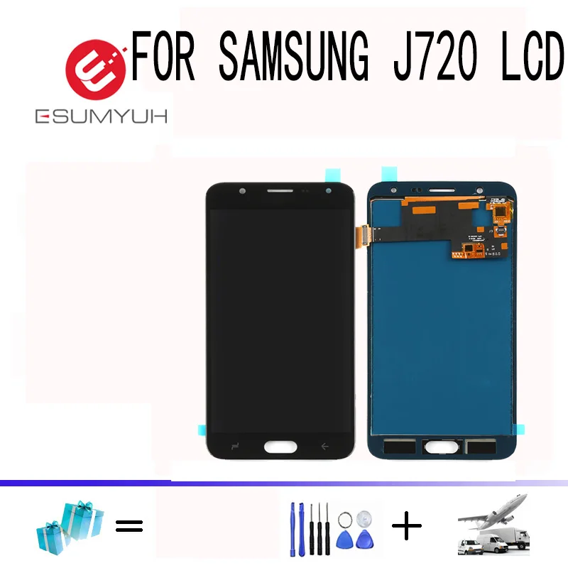 Для Samsung Galaxy J7 Duo дисплей J720 LCD J720F SM-J720F сенсорный экран дигитайзер в сборе запасные