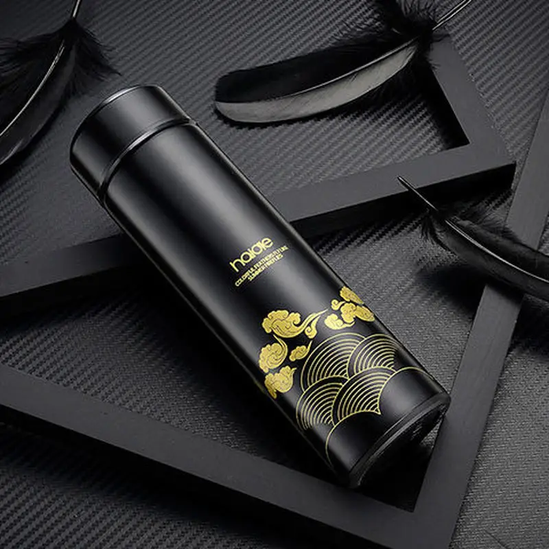 

304 Stainless Steel Thermos Cup Men and Women Vacuum Filter Thermos Bottle 500ml Office Business Cup