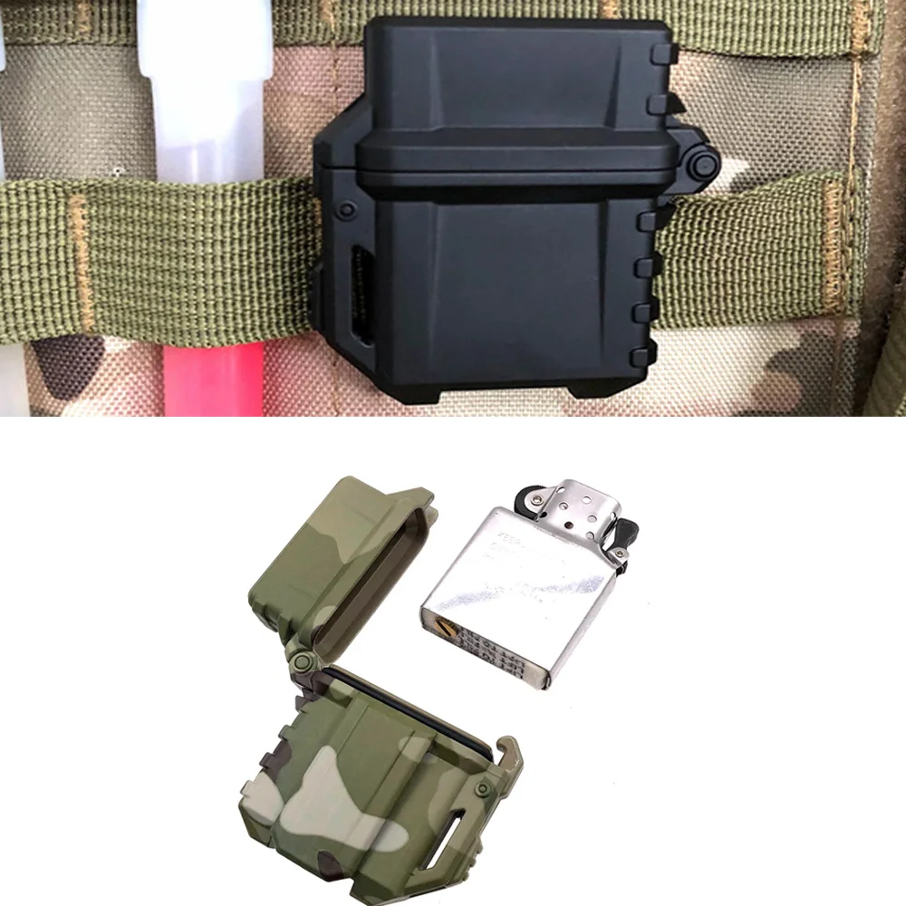 

Outdoor Camping Survival Tool Tactical Lighter Shell Container Organizer Holder For Inner Tank Outdoor Camping Survival Tool