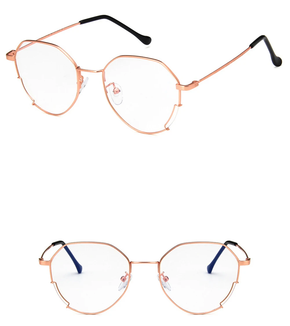 Ограничено по времени горячая распродажа очки с оправой из сплава Gafas унисекс стильная оправа для очков полигон полное украшение по рецепту