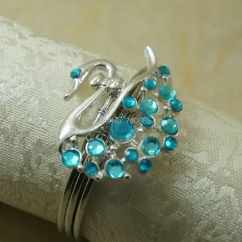 

swan napkin ring, crystal swan napkin ring, wedding napkin holder, decoration napkin ring