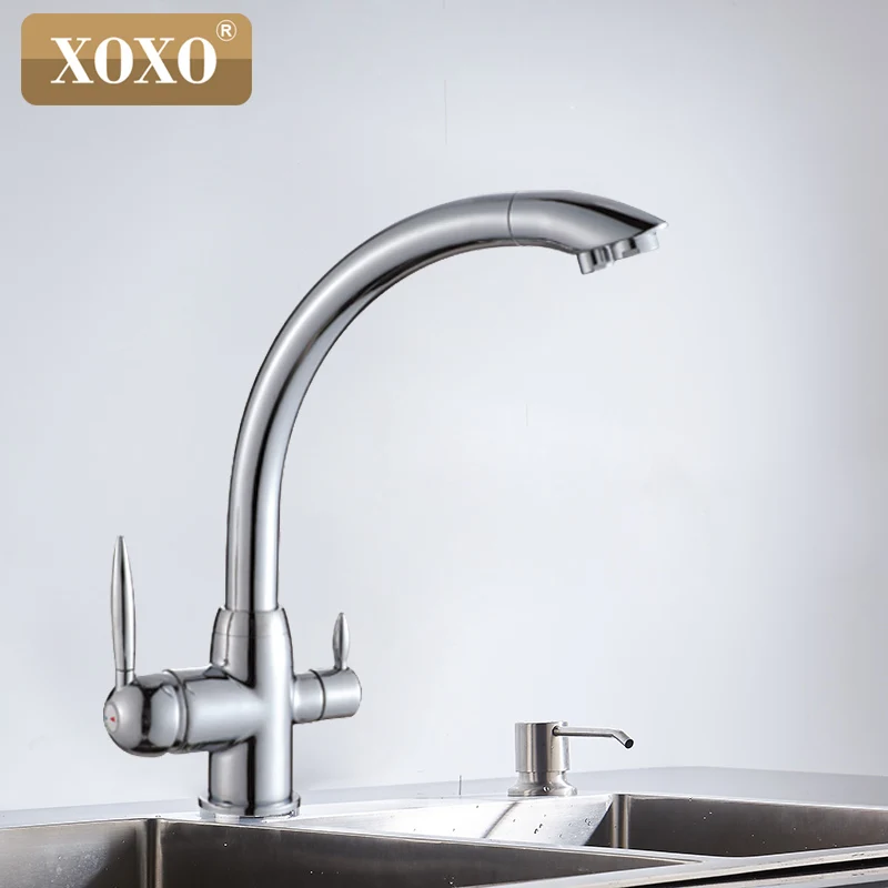  XOXO Water filter faucet brass kitchen mixer tap deck installed rotating 360 degrees water purifica - 32851462061