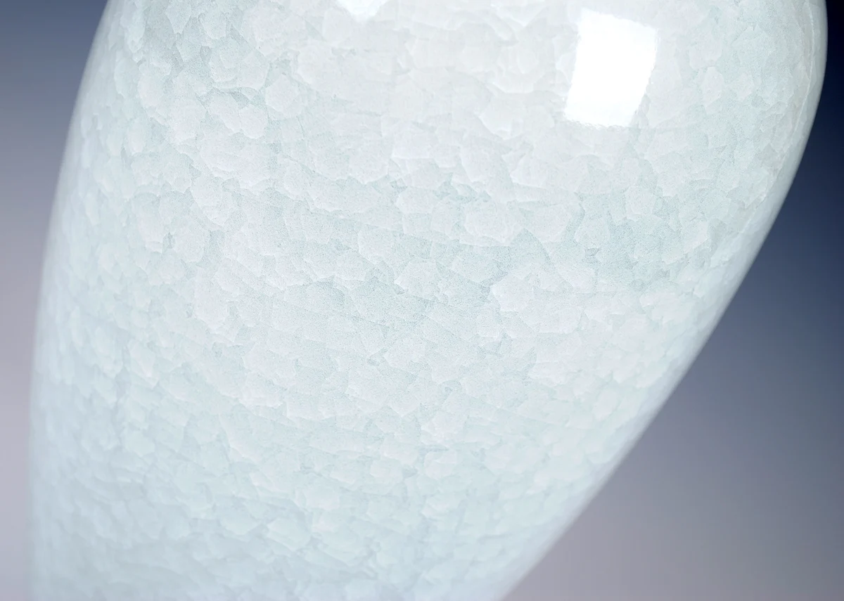 Фарфоровая Ваза с эффектом трещин и глазурью от Jun современные классические