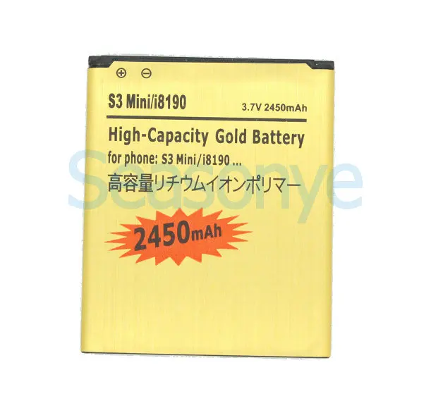 Аккумулятор для Samsung Galaxy S3 SIII MINI I8190 I8160 I699 S7562 S7562i S9920 2450 мАч|battery for samsung|battery forbattery