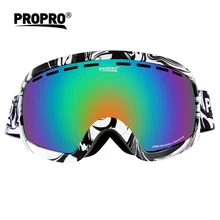 PROPRO мужские женские лыжные очки, двухслойные, для спорта на открытом воздухе, противотуманные очки, маска для сноубординга, лыжного спорта, пеших прогулок, UV400 очки MI003