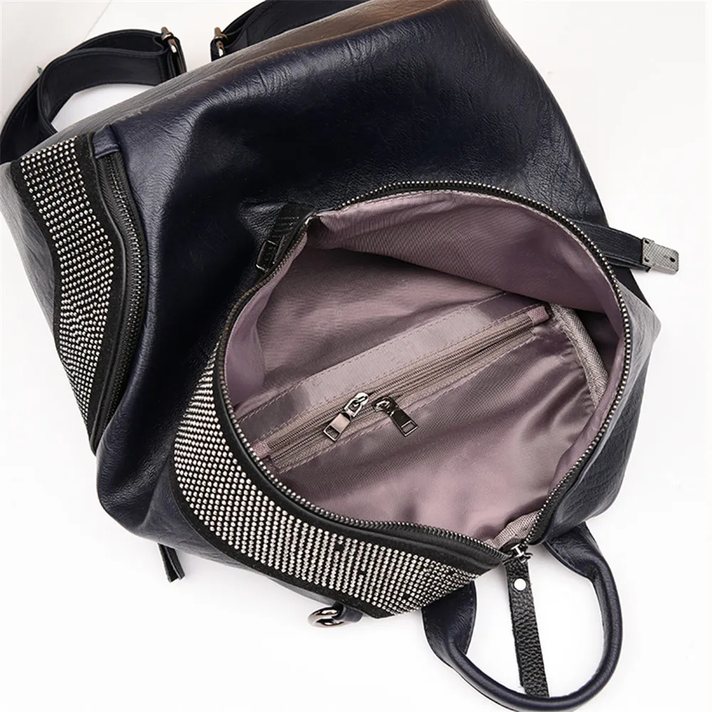3-в-1 бренд Винтажное кольцо, женское колечко, завораживающее ювелирное изделие, на спине, рюкзак для переноски детей высокого качества кожаные школьные сумки большой емкости для путешествий, для женщин, женские сумки на плечо
