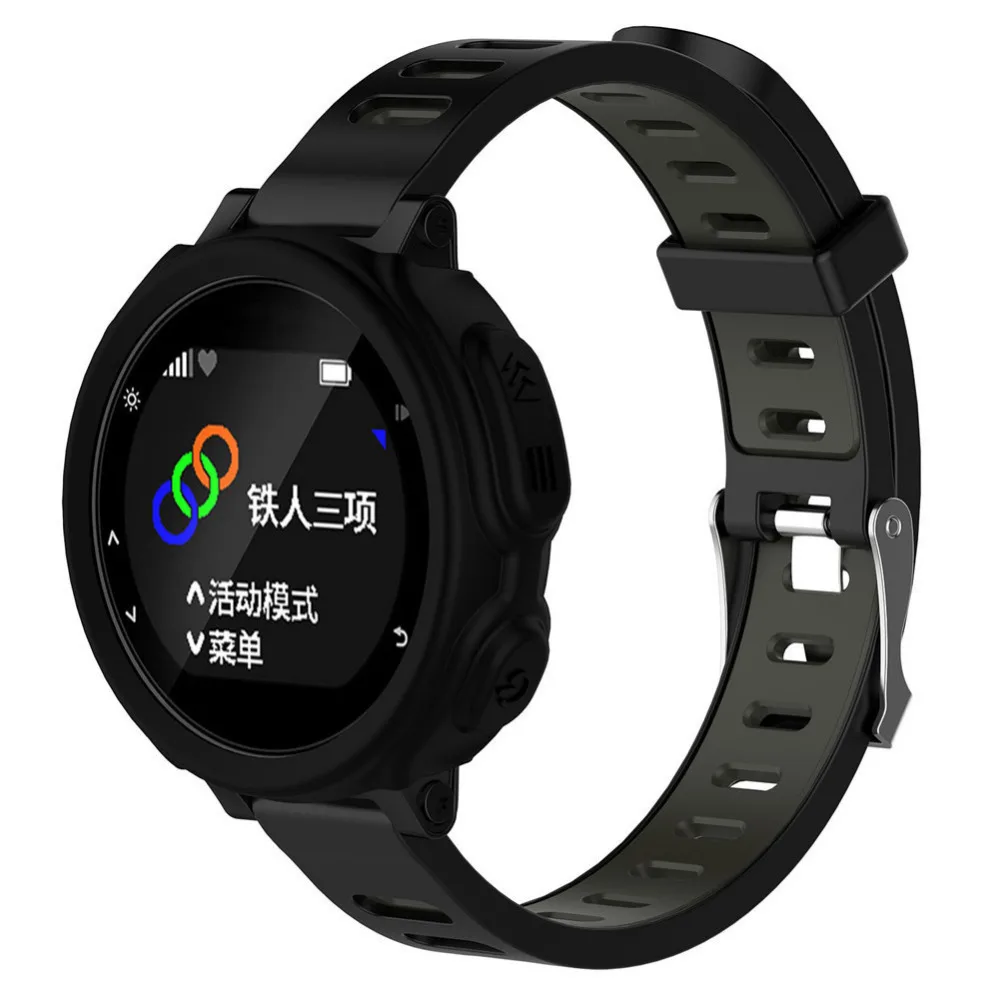 

2018 New Colorful High-quality Silicone Wristband Bracelet Protector Case Cover for Garmin Forerunner 235 / 735XT GPS Watch