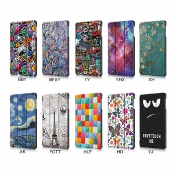 

Luxury Folio Print PU Cover For Samsung Galaxy Tab S5E 10.5 2019 Slim Flip Case SM-T720 SM-T725 (20PCS/Lot)