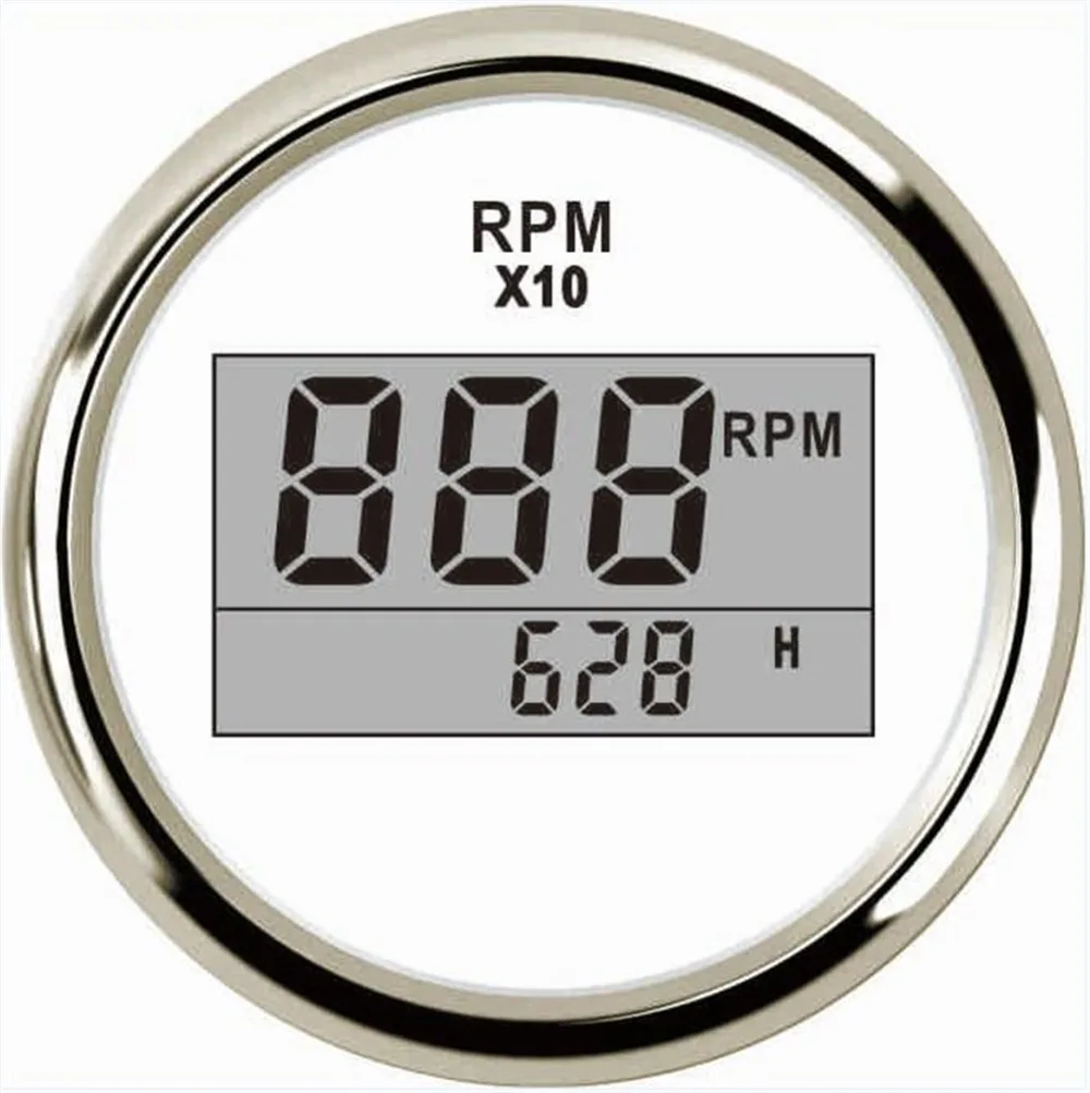 

1pc 52mm Digital Tachometer 0-9900 Revolution Meters Rev Counters for Auto Ship Agricultural Machinery Engines Generating Units