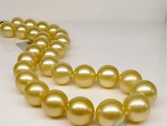 

1812-13mm natural south sea gold pearl necklace