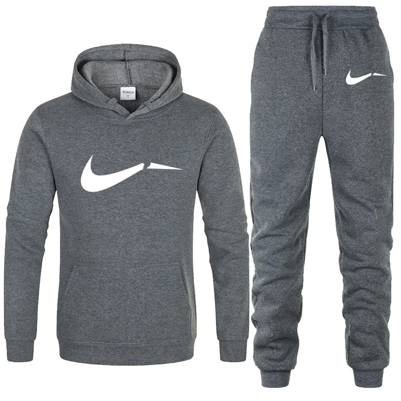 Herbst winter Trainingsanzug Männer Frau Lässige Sportswear Anzüge männer Zwei Stück Sets Pullover Hoodies + Hosen Sweatsuit Schlanke Männliche