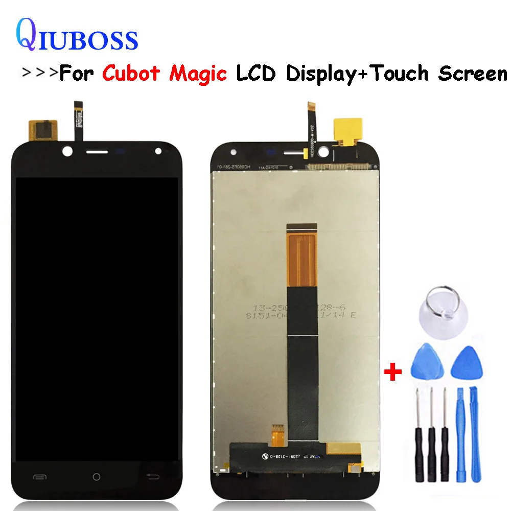 Дешево Для Cubot Magic ЖК дисплей + сенсорный экран 5,0 дюйма для cubot magic ЖК сборка Замена + Инструменты