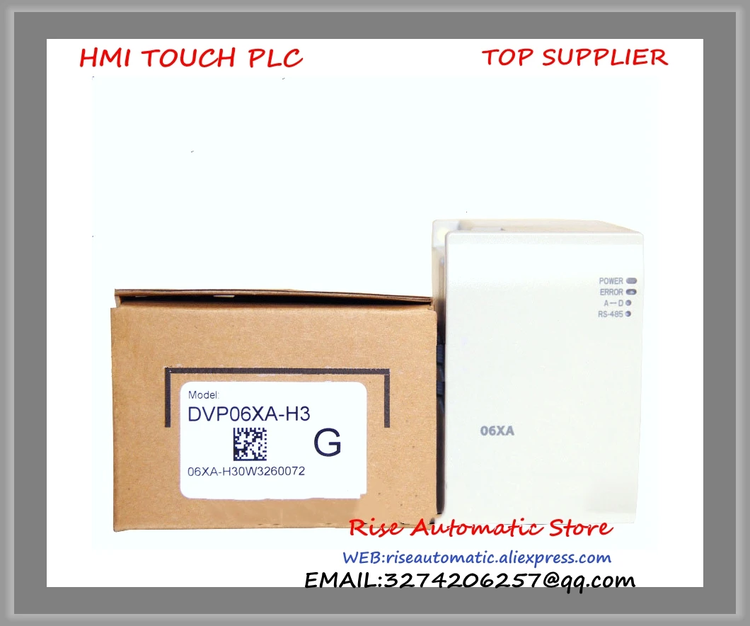 New Original Programmable Controller PLC 4 channel input 2 channel output 16-bit resolution Analog Module DVP06XA-H3 new original programmable controller digital plc module di 4 do 4 transistor output dvp08xp211t
