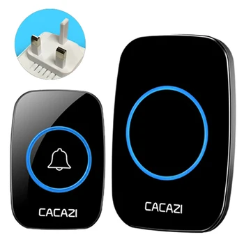 

60 Chime 110DB 300M EU AU UK US 1 Button 1 2 Waterproof Plug Smart Door Bell Battery Receiver Wireless Remote Doorbell