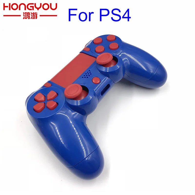 18 шт. для Playstation 4 PS4 контроллер полный синий корпус оболочки чехол для крышки корпуса Кнопка Набор с полными кнопками мод комплект Замена