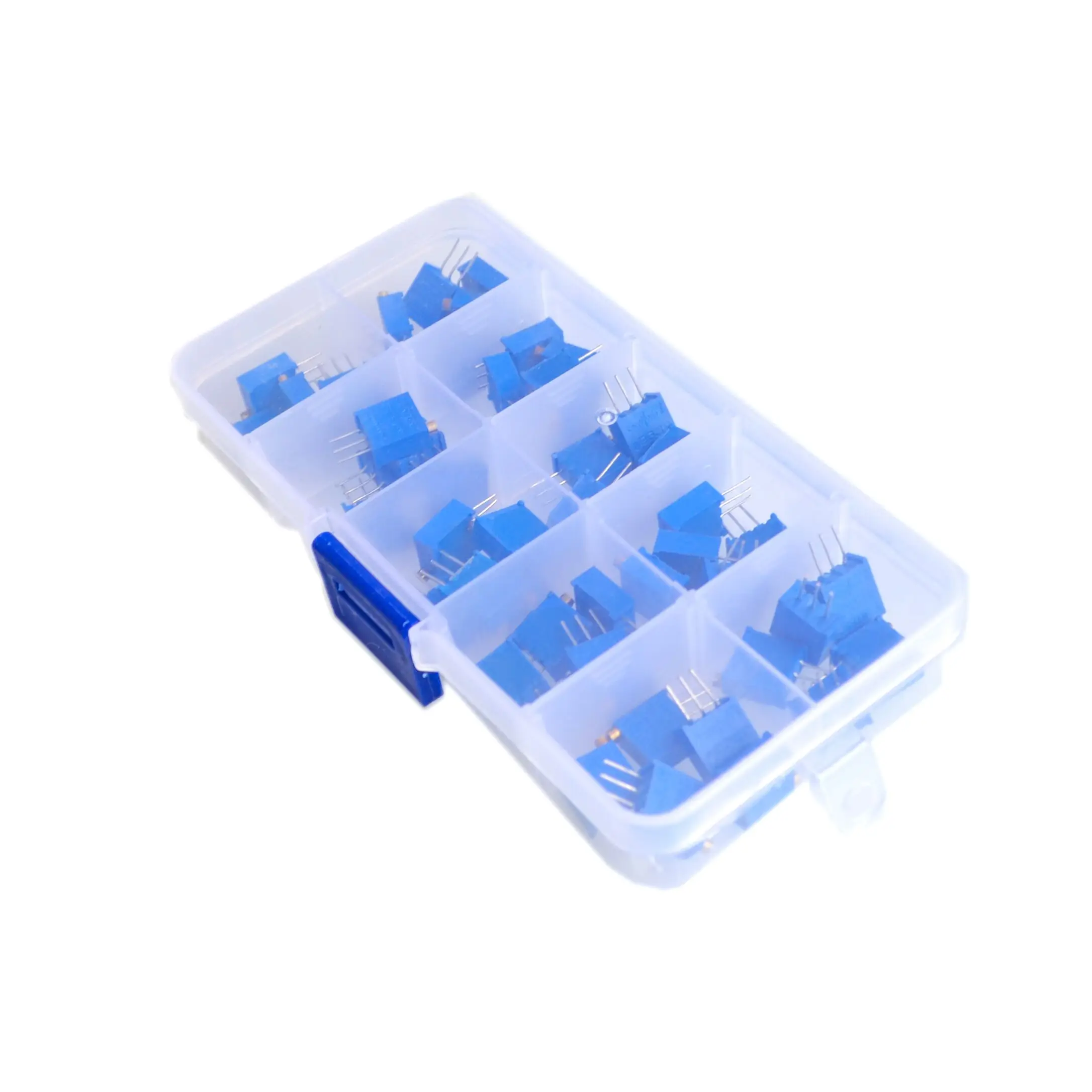 

50Pcs/Lot 3296W Multiturn Trimmer Potentiometer Kit High Precision 3296 Variable Resistor 500R 1K 2K 5K 10K 20K 50K 100K 200K 1M
