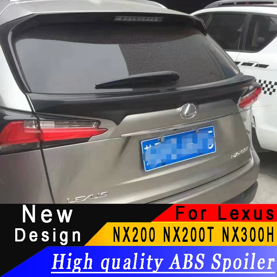 Для Lexus NX200 NX200T NX300H 2015 2016 2017 SUV Высокое качество ABS спойлер черный или белый