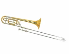 Musical instruments Tenor trombone quarter valve Bb/F key trombone Brass body Cupronickel tuning slide with Case and mouthpiece Musical instruments Tenor trombone quarter valve Bb/F key trombone Brass body Cupronickel tuning slide with Case and mouthpiece