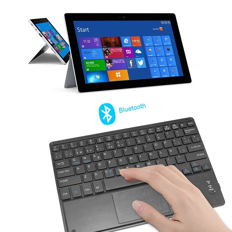 

Popular Wireless Bluetooth Mini Laptop keyboard Air Mouse Game for Android 3.0/Windows XP 7 8 for Macbook Notebook Tablet