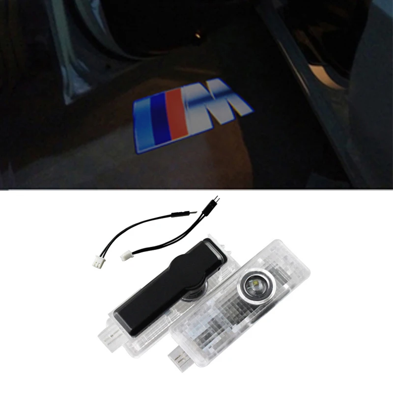 2X Universal Car Led Door Lights FOR lada Logo Led Car Logo Door Light For