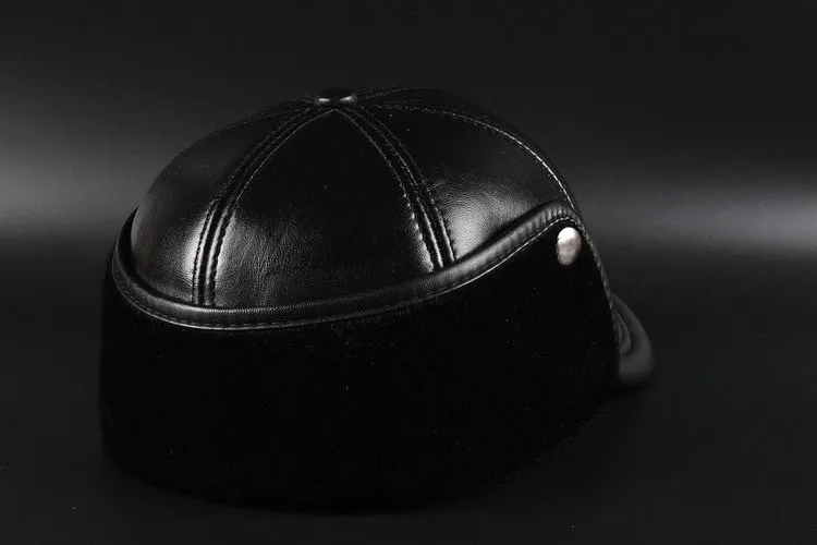 Svadlifari оптовая продажа зимних 2017 высокое качество кожаная кепка из натуральной Кожаные кепки Бейсбол Кепки для Для мужчин женские черные