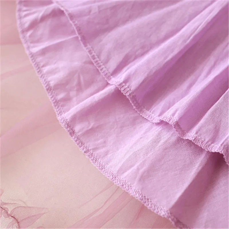 2019 New Girls Gauze Bubble Skirts Pure Color Tutu Skirt Performance Princess Pettiskirts Spring and Summer 3-8Y