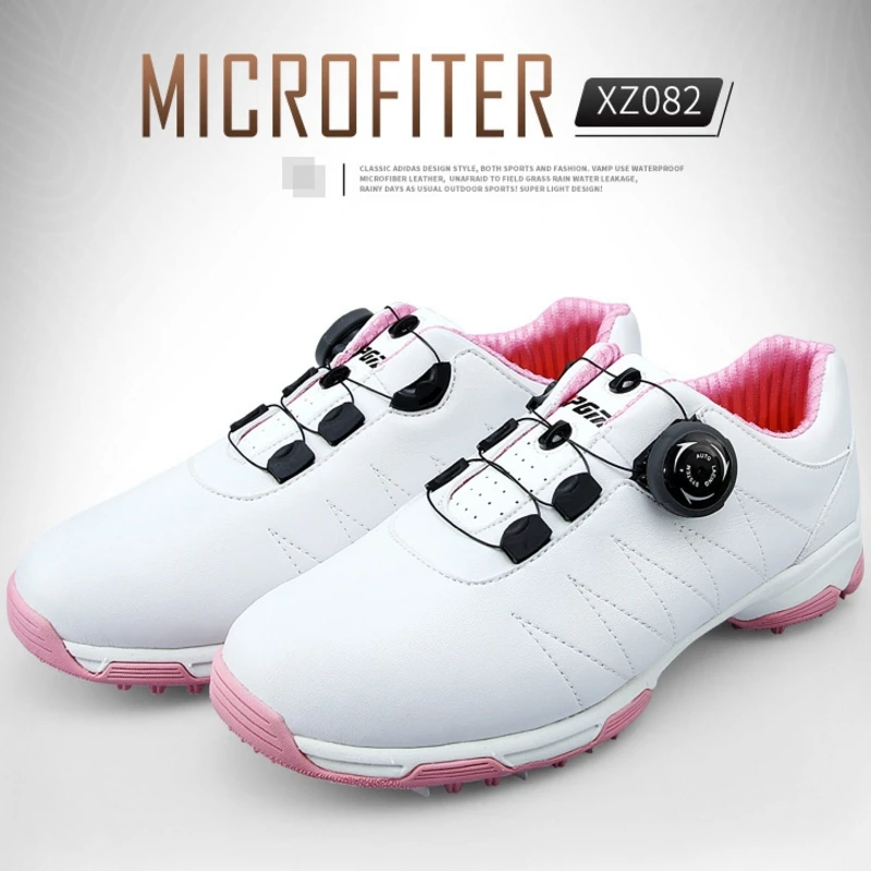 أصلي حذاء جولف المرأة الرياضية Pgm الغولف تنفس رياضية السيدات زلة مقاومة الرياضية اللياقة البدنية رياضية أحذية AA51026