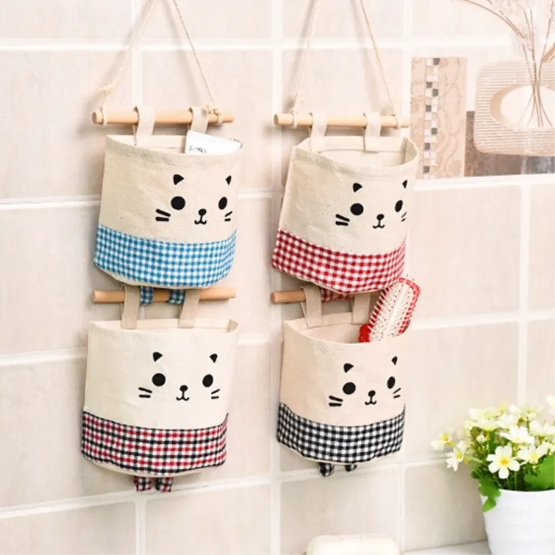 

Wall Hanging Cute Cartoon Cloth Storage Pocket Sundries Storage Organizer Children Toy Storage Hanging Organizer Behind Door 7