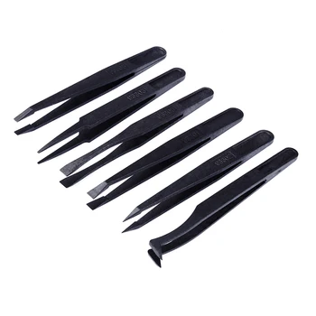 

Plastic ESD Safe Tweezers Forceps Pincet Anti Static Electronic Tweezers Repair Hand Tools