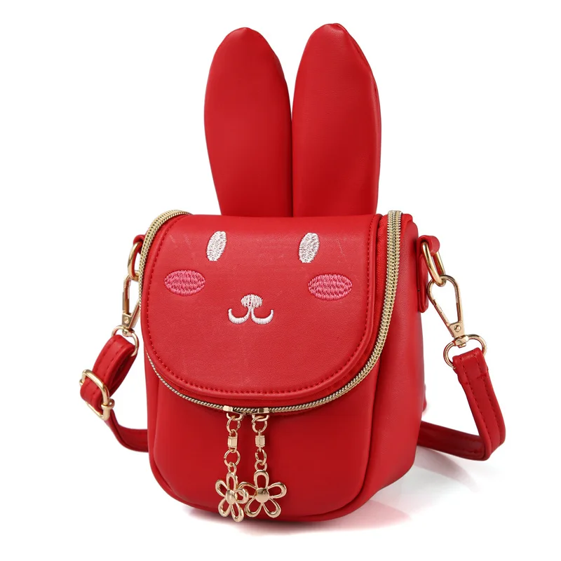 

Children's Messenger Bag Cute Long Ears Rabbit Girl Shoulder Bag Cartoon Cute Children Bag Fashion Travel Handbag A816