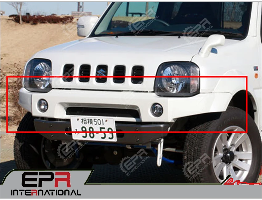 Автомобиль-Стайлинг для Suzuki Jimny JB23 JB33 JB43 JB53 APIO короткий тип FRP стекловолокно передний бампер крышка стекловолокно дрейф гоночный комплект