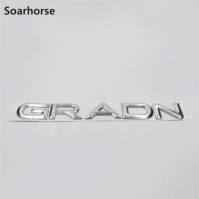 Soarhorse для Jeep Grand Cherokee- 3D наклейка с буквами, автомобильная дверь, серебристая эмблема, табличка, значок