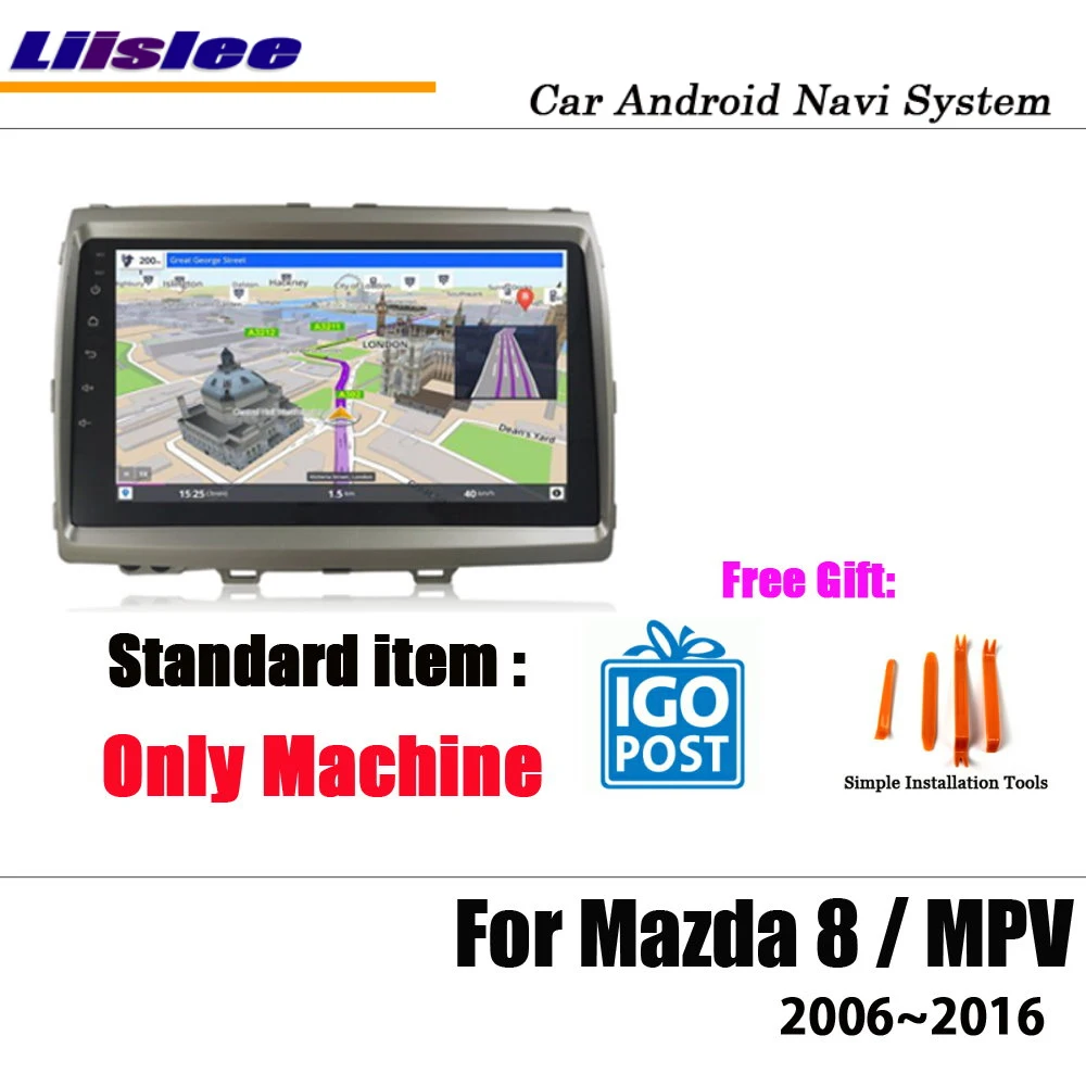 Excellent Liislee Car Android For Mazda 8 / MPV 2006~2016 Stereo Radio BT Video Carplay Camera GPS Navi Map Navigation System Multimedia 5