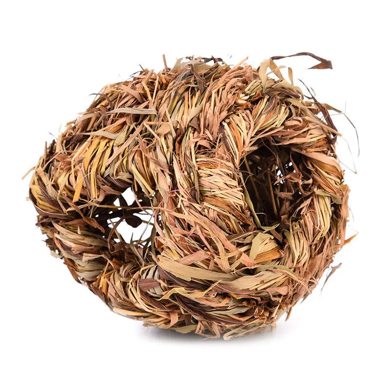 New Shellhard Pet Grass House Natural Small Pet Snooze Nest Bed Cabin Cave Hamster Guinea Pig Chinchilla Winter Warm Cage
