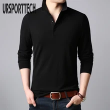 Топ Класс новые модные бренды рубашек-Поло рубашка для мужчин однотонные, с длинным рукавом, облегающая, модные джинсы для мальчиков, Корейская Poloshirt Повседневное Для мужчин Костюмы