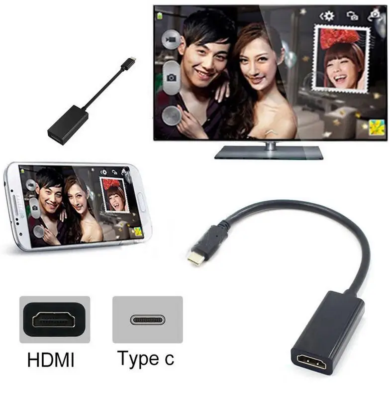 

US Type C USB-C to HDMI Cable 60Hz USB 3.1 (Thunderbolt 3 Compatible) For Tablet