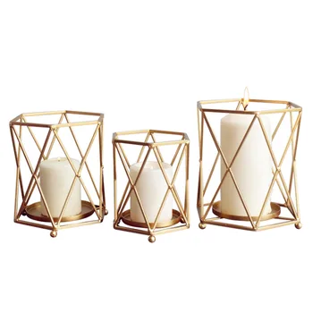 

Nordic Wrought Iron Candle Holders Gold Christmas Decorations Home Weeding Decoration Weddings Bougeoir Metal Candle 50X151
