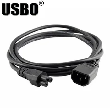 

Black 1.8M PVC Copper CE certification IEC320 C14 to C5 extension cord C5 plum chassis cabinet PDU/UPS server power cable