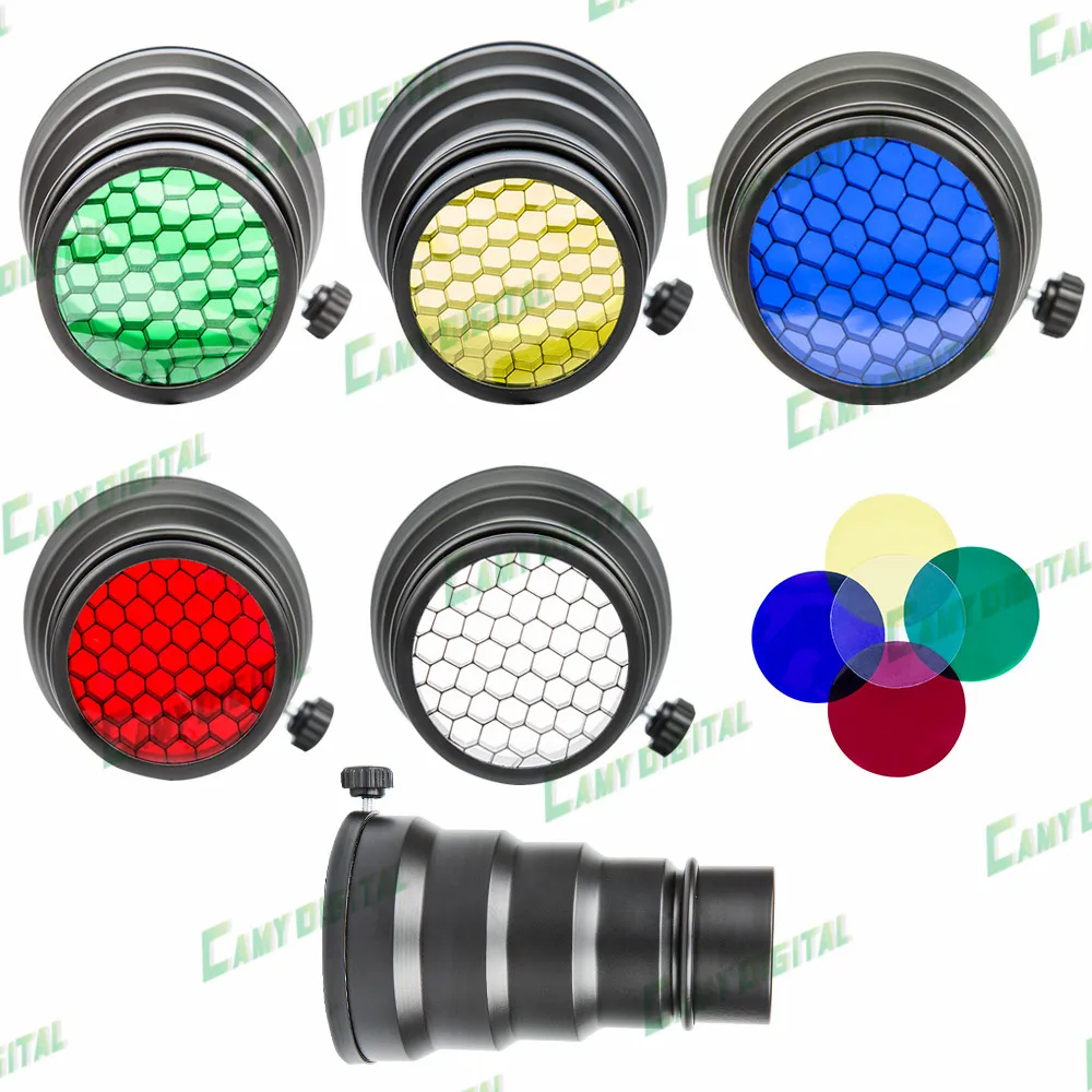 Godox SN-01 With Color Filter SNOOT Universal Digital Mount For Studio Flash With Color Filter  (7)