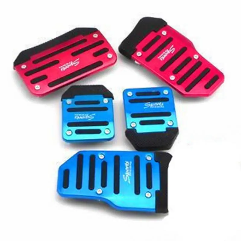 

High Quality Easily Manipulated Universal Aluminum Manual Series 3 Pcs/set Automatic 2pcs/set Non-Slip Car Pedal Cover Set Kit