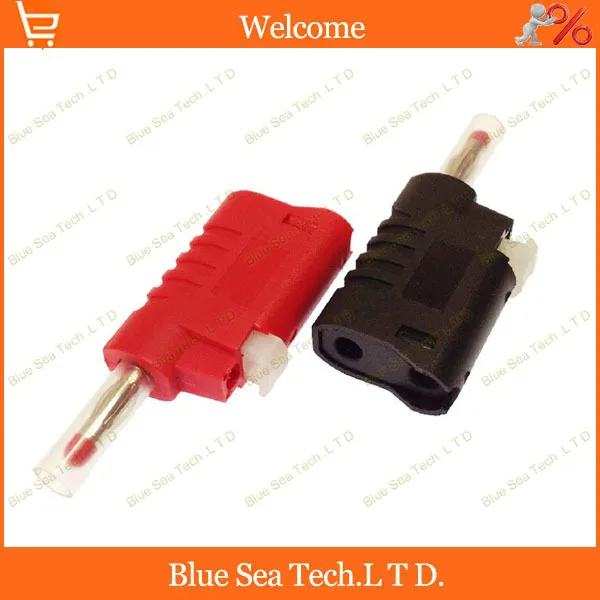 

DIY Brass nickel plated+PA 4mm banana plug superposition 4mm quick Plug/socket CATIII 600V /MAX 32A Free Shipping